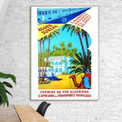 Affiche Chemins de Fers Algériens