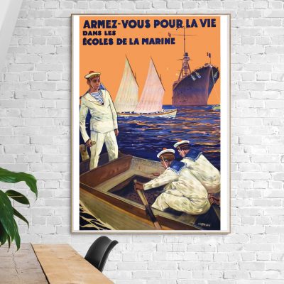 Affiche Armez pour la Vie - Ecoles Marine