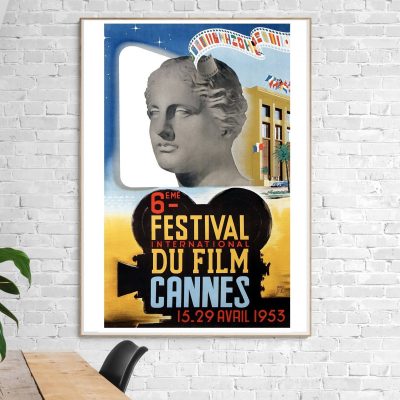 Affiche Festival Film Cannes - 1953