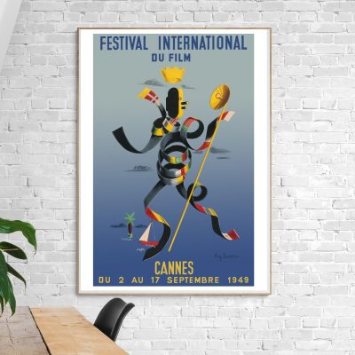 Affiche Festival Film Cannes - 1949