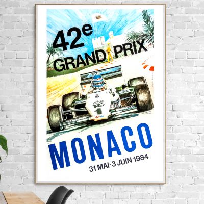 Affiche Grand Prix Monaco - 1964