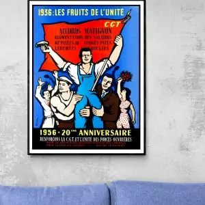 Affiche Matignon, les Fruits de l'Unité - 1936