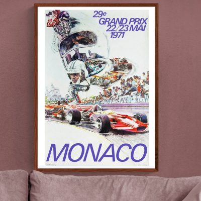 Affiche Grand Prix Monaco 1971