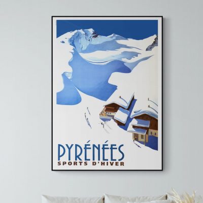 Affiche Pyrénées - Sports d'Hiver