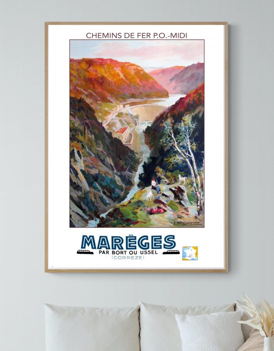 Affiche Barrage de Marèges