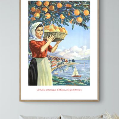 Affiche vintage d'une excursion au Mont Saint Michel.