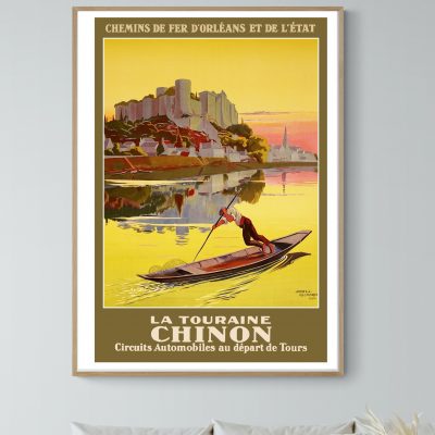 Affiche La Touraine Chinon