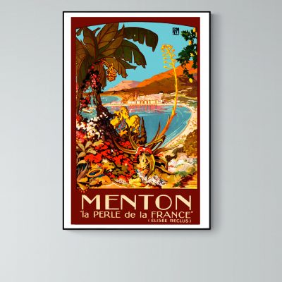 Affiche Menton, la perle de la France