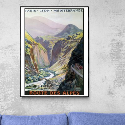 Affiche Route des Alpes