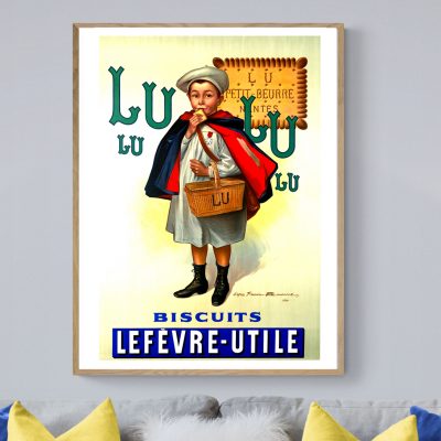 Affiche Lu, biscuits Lefèvre utile