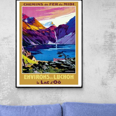 Affiche Lac d'Oo, environs de Luchon