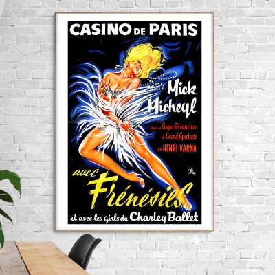 Affiche Casino de Paris avec Frénésies