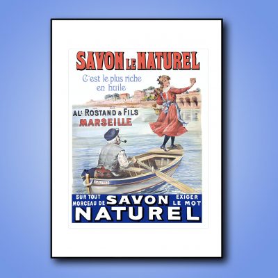 Affiche Savon Naturel Marseille