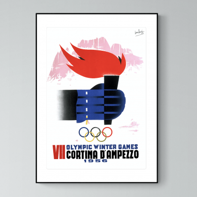 Affiche Italie Cortina d'Ampezzo