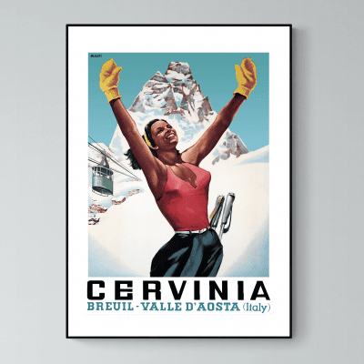 Affiche Italie Cervinia