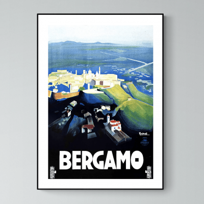 Affiche Italie Bergamo Bergame