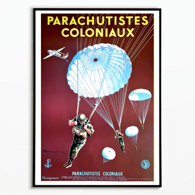 Affiche Parachutistes coloniaux