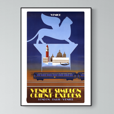 Affiche Italie Venise Simplon Express