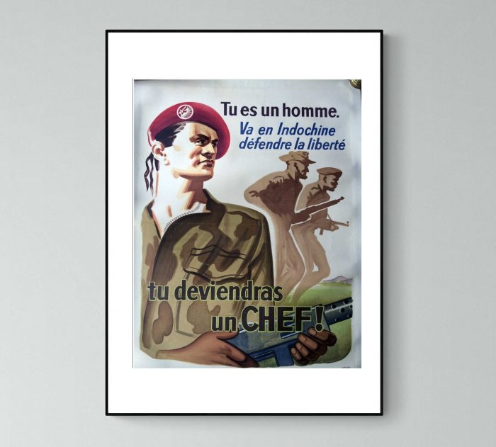 Affiche Tu es un homme Indochine Chef