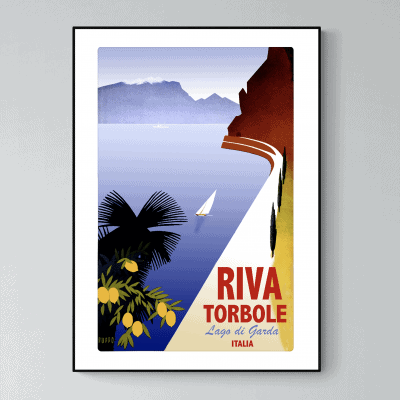 Affiche Italie Riva Torbole