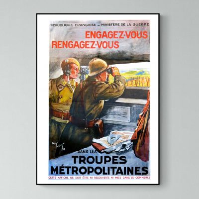 Affiche Troupes métropolitaines