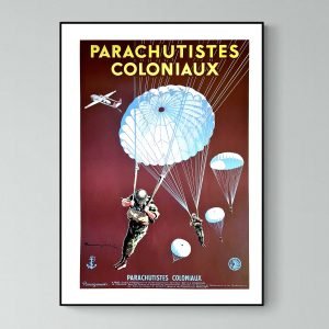 Affiche Parachutistes coloniaux