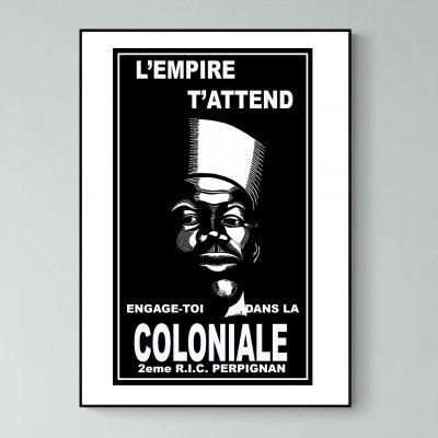 Affiche Coloniale l'Empire t'attend Perpignan