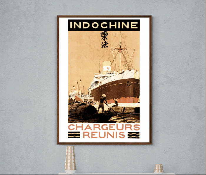 Affiche Indochine - Chargeurs Réunis