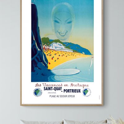 Affiche Les Vacances en Bretagne - Saint Quay/Portrieux