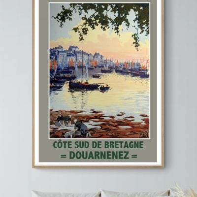 Affiche vintage de la Semaine d'Aviation à Reims 1909, illustrant l'événement historique.