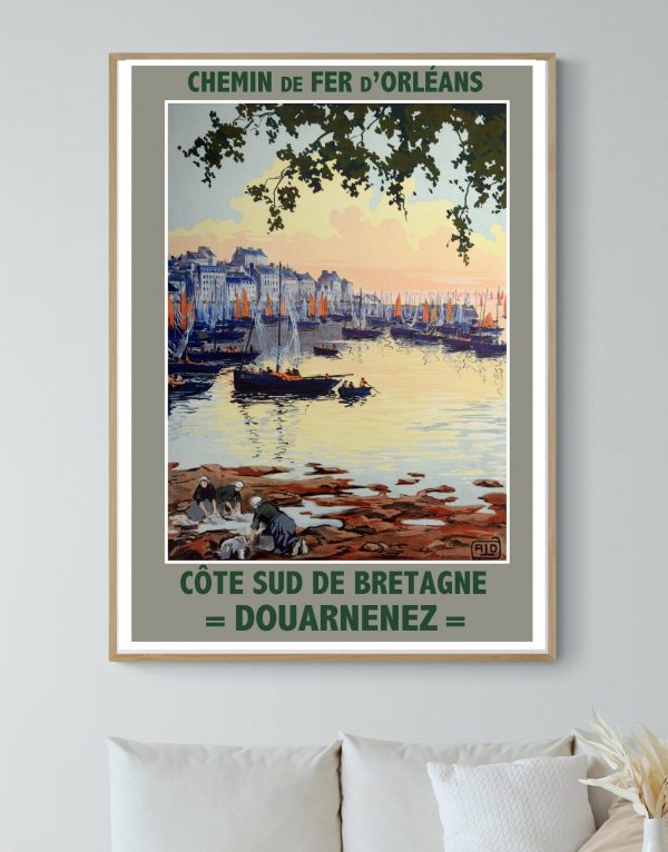 Affiche vintage de la Semaine d'Aviation à Reims 1909, illustrant l'événement historique.