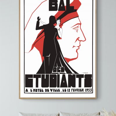 Affiche Bal des Etudiants - 1953