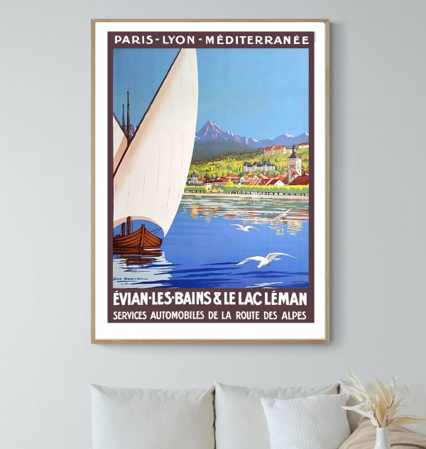 Panneau vintage avec scène de surf et plage en Australie.