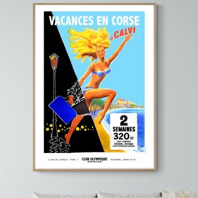 Affiche Vacances en Corse - Calvi