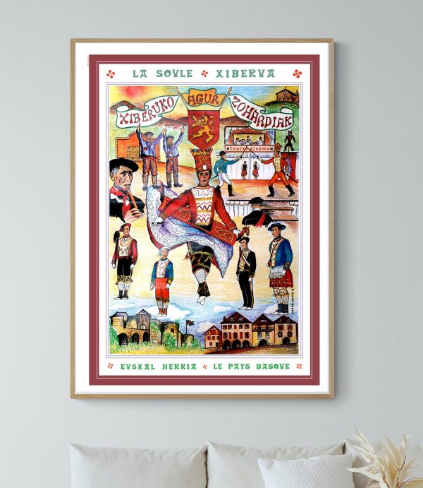 Affiche vintage Orangina avec design coloré et style rétro, idéale pour décoration murale.