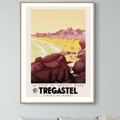 Affiche Tregastel, la Côte de Granite Rose
