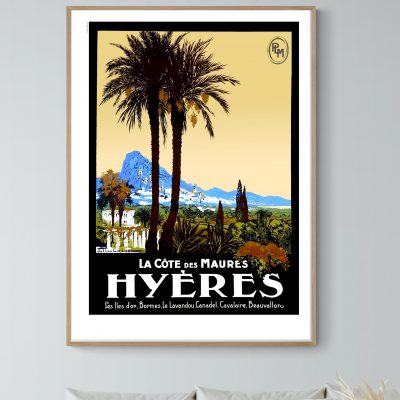 Affiche Hyères, la Côte des Maures