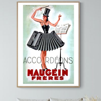 Affiche Accordéons - Maugein frères