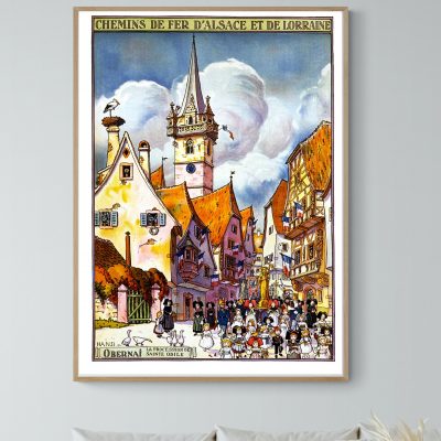 Affiche Obernai - Alsace/Lorraine
