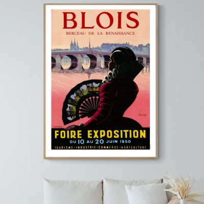 Affiche Blois, foire exposition 1950