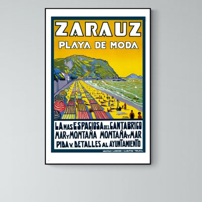 Affiche Zarauz - Playa de moda
