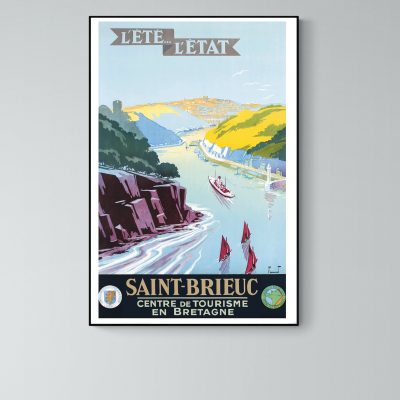 Affiche Saint Brieuc, l'été, l'Etat