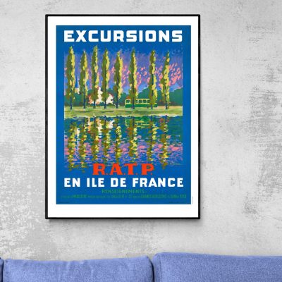 Affiche Excursions RATP en île de France
