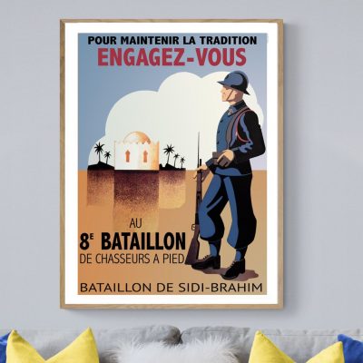 Affiche 8e Bataillon - Pour Maintenir la Tradition, Engagez Vous