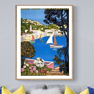 Affiche L'Eté sur la Côte d'Azur
