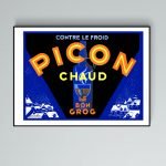 Panneau vintage pour Picon Chaud contre le froid.