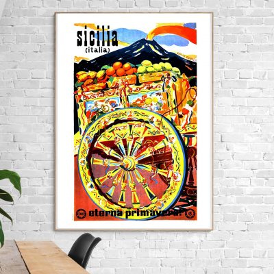 Affiche Sicilia - Italie