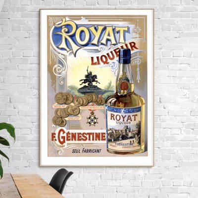 Affiche Royat liqueur, F.Génestine
