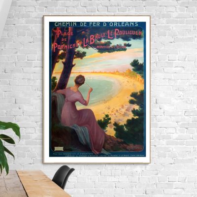 Affiche Plage de Porniche - La Baule