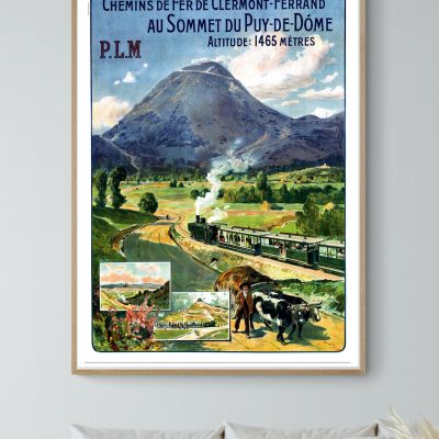 Affiche Clermont Ferrand au Sommet du Puy de Dôme